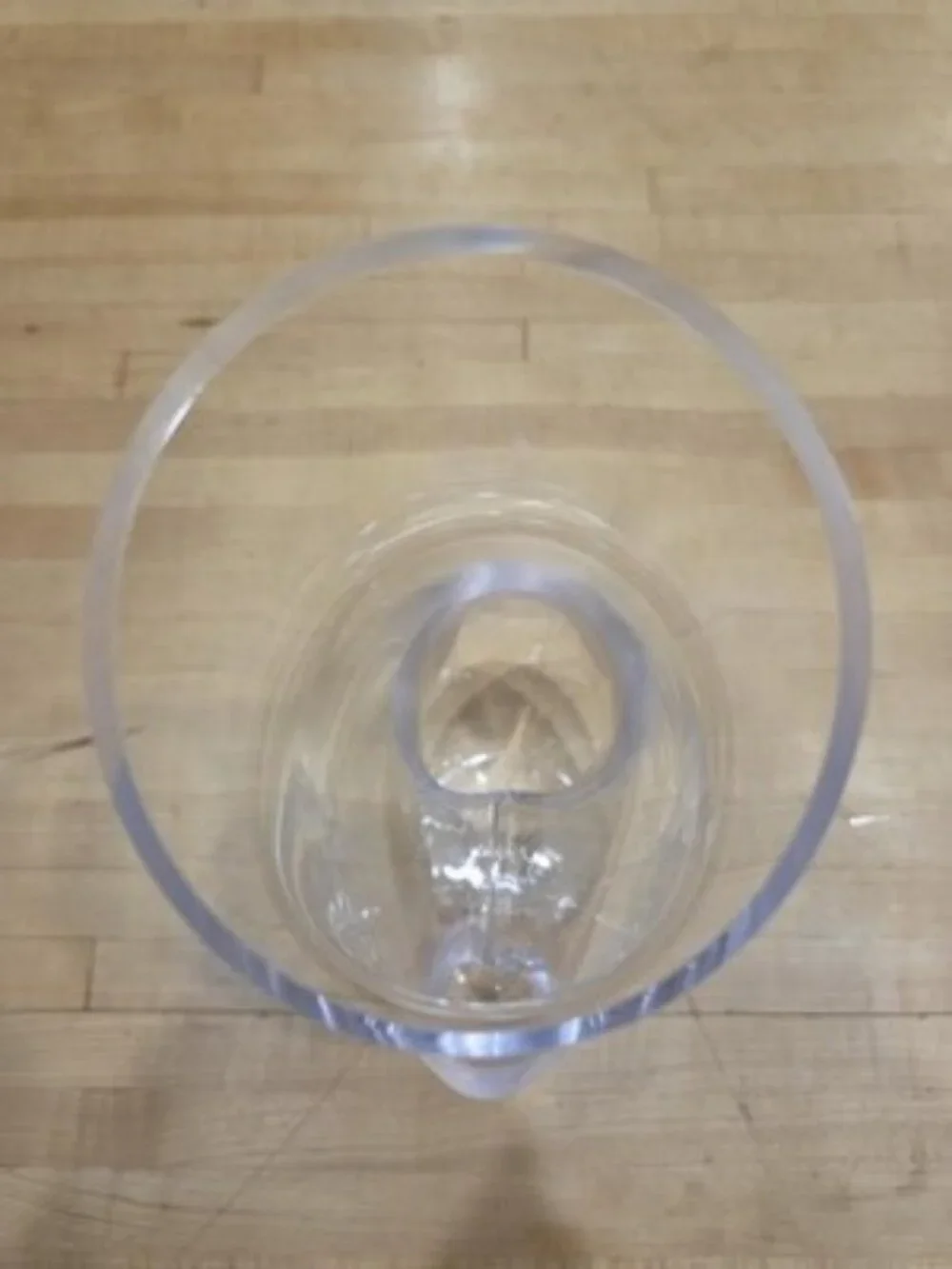 Lenox Tuscany Classics Pierced Crystal Pitcher Clear Donut Hole Decanter 12